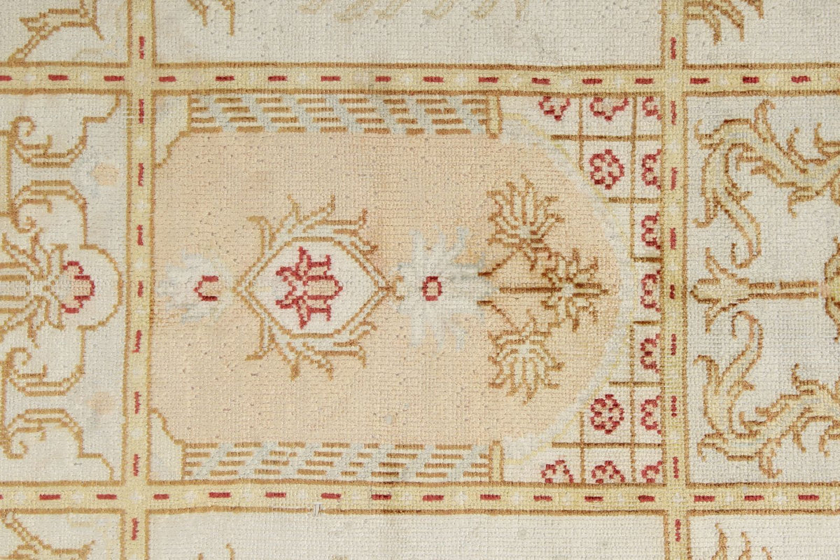 3x5 Ivory Turkish Silk Rug