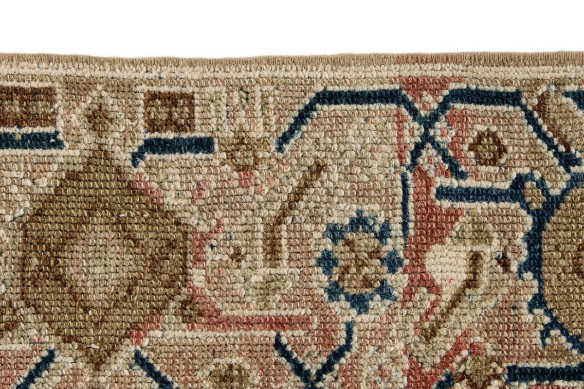6x18 Ivory and Ivory Anatolian Turkish Tribal Runner