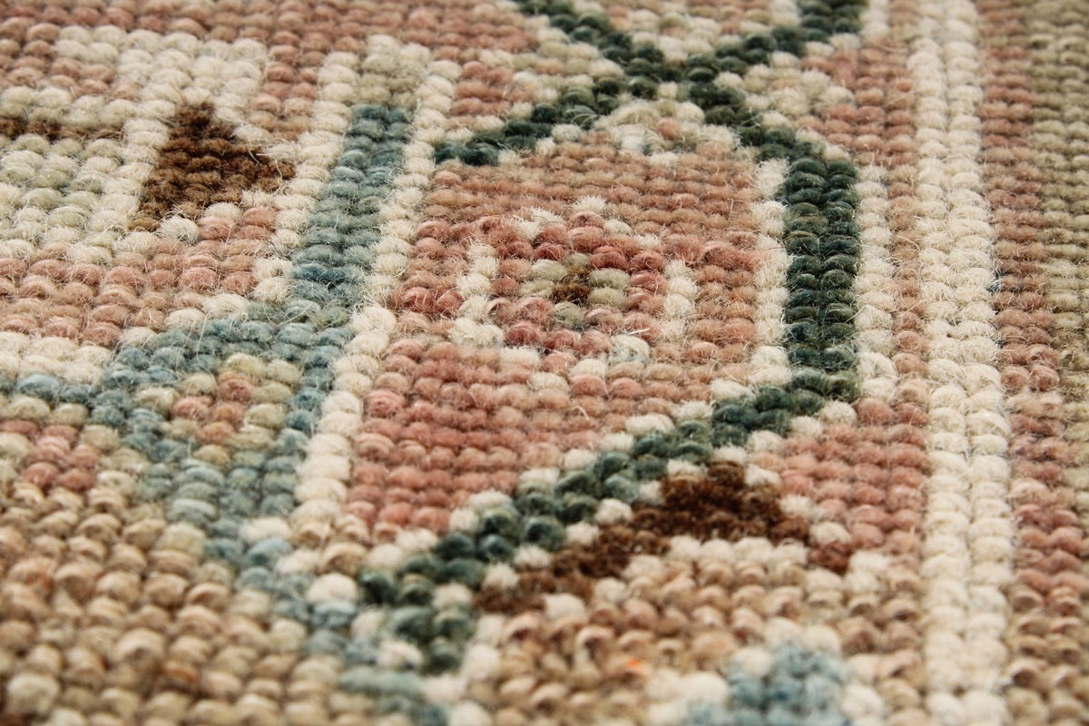 6x18 Ivory and Ivory Anatolian Turkish Tribal Runner
