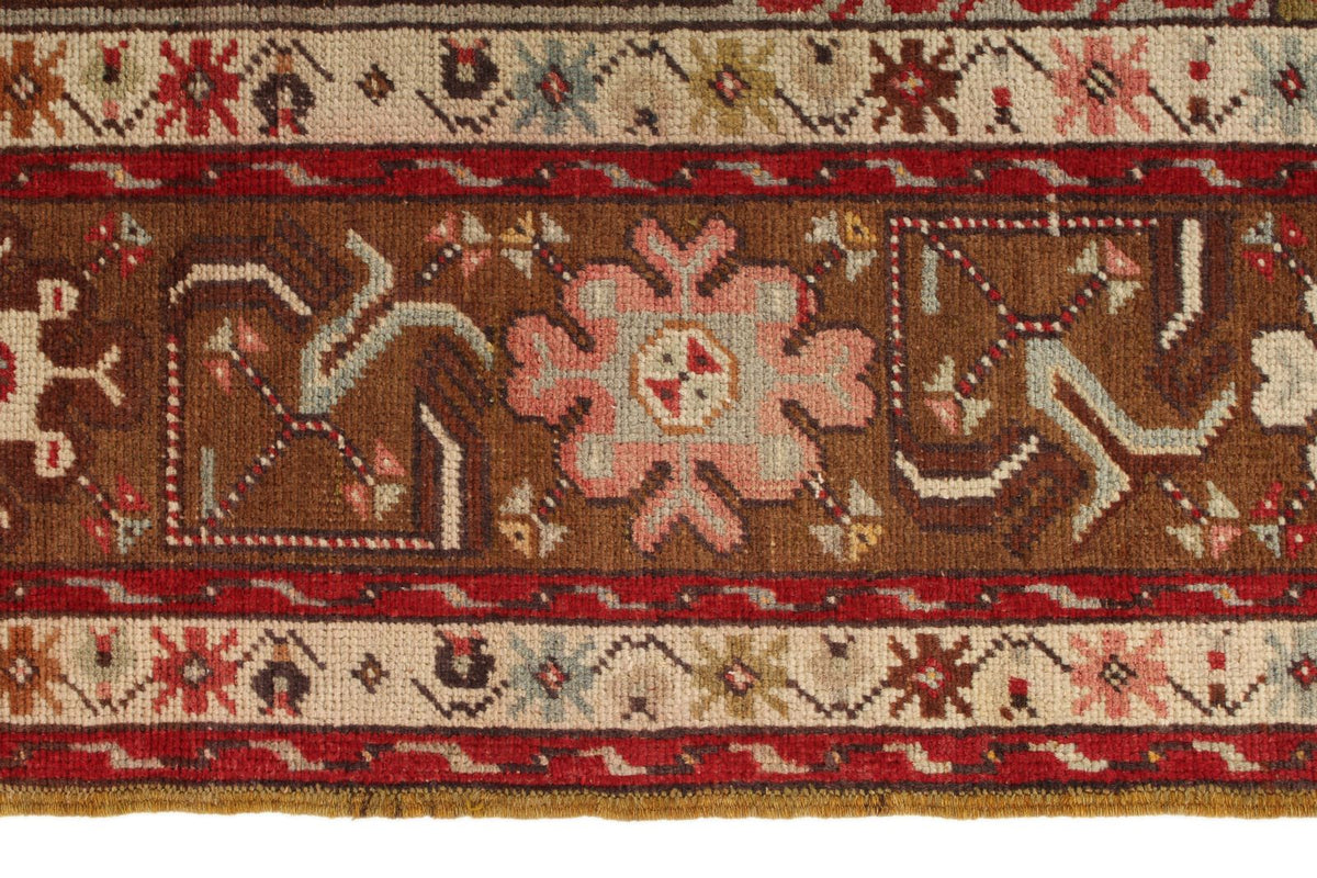 4x6 Red and Brown Turkish Tribal Rug
