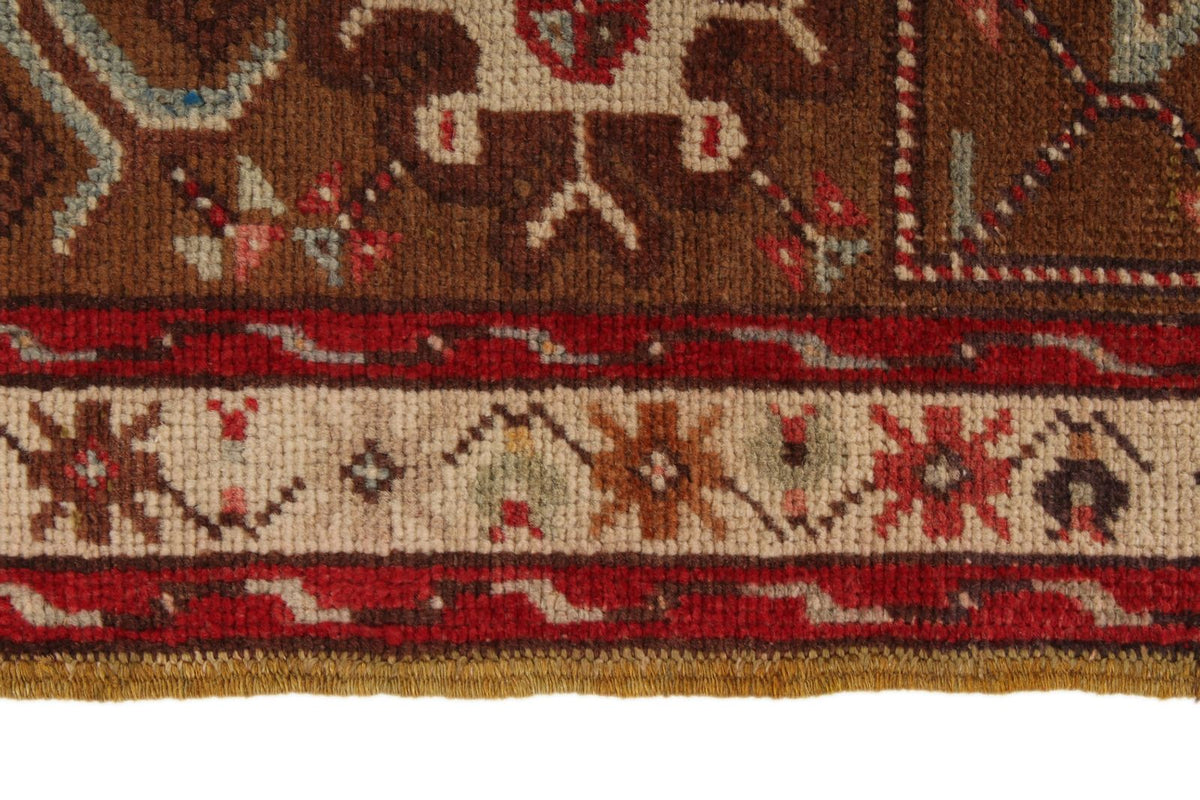 4x6 Red and Brown Turkish Tribal Rug