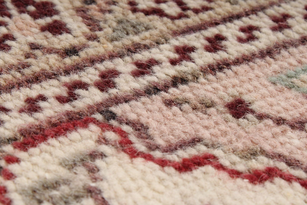 6x10 Red and Ivory Turkish Traditional Rug