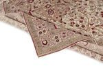 6x10 Red and Ivory Turkish Traditional Rug
