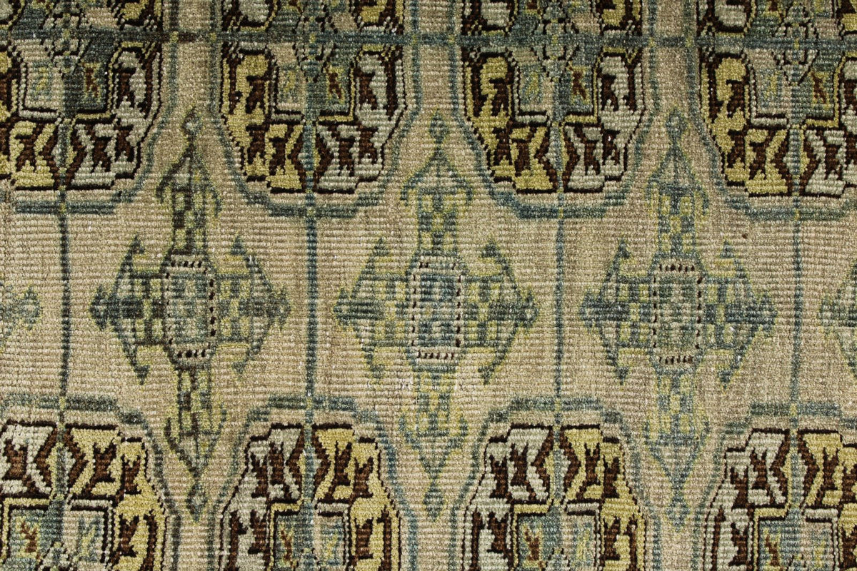 4x6 Green and Brown Anatolian Tribal Rug