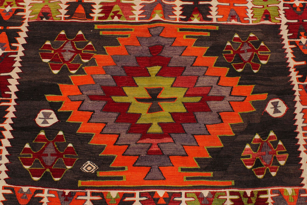 5x14 Multicolor Turkish Tribal Runner