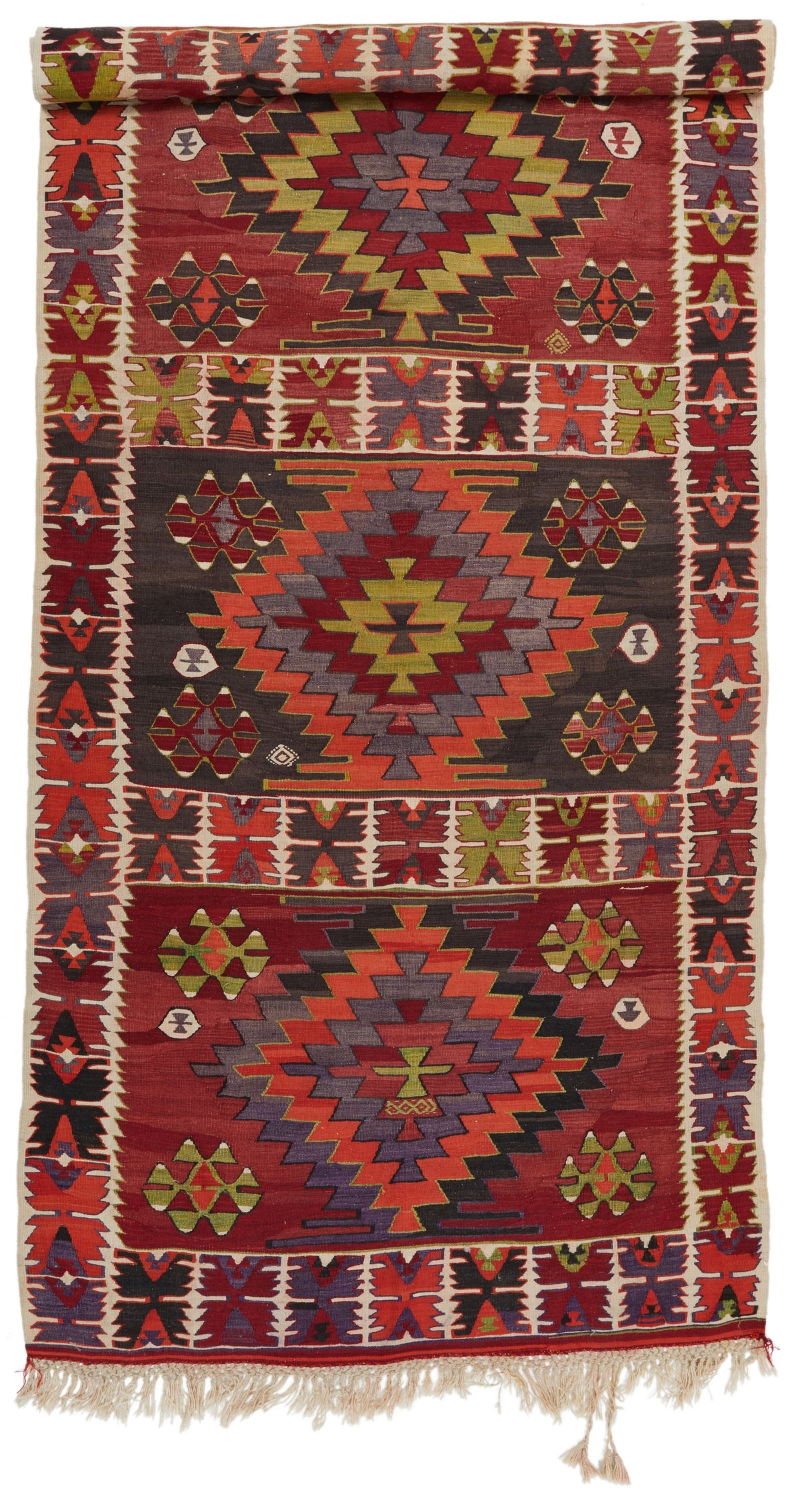5x14 Multicolor Turkish Tribal Runner