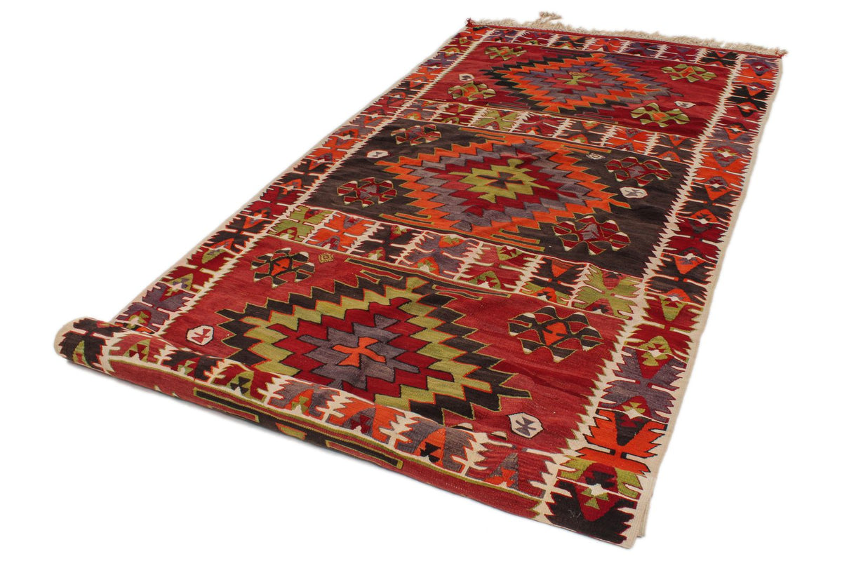 5x14 Multicolor Turkish Tribal Runner