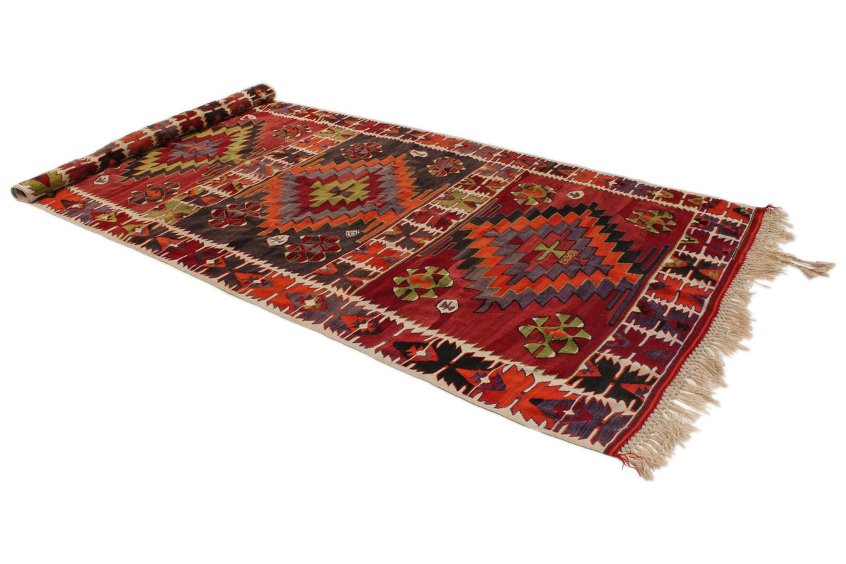 5x14 Multicolor Turkish Tribal Runner