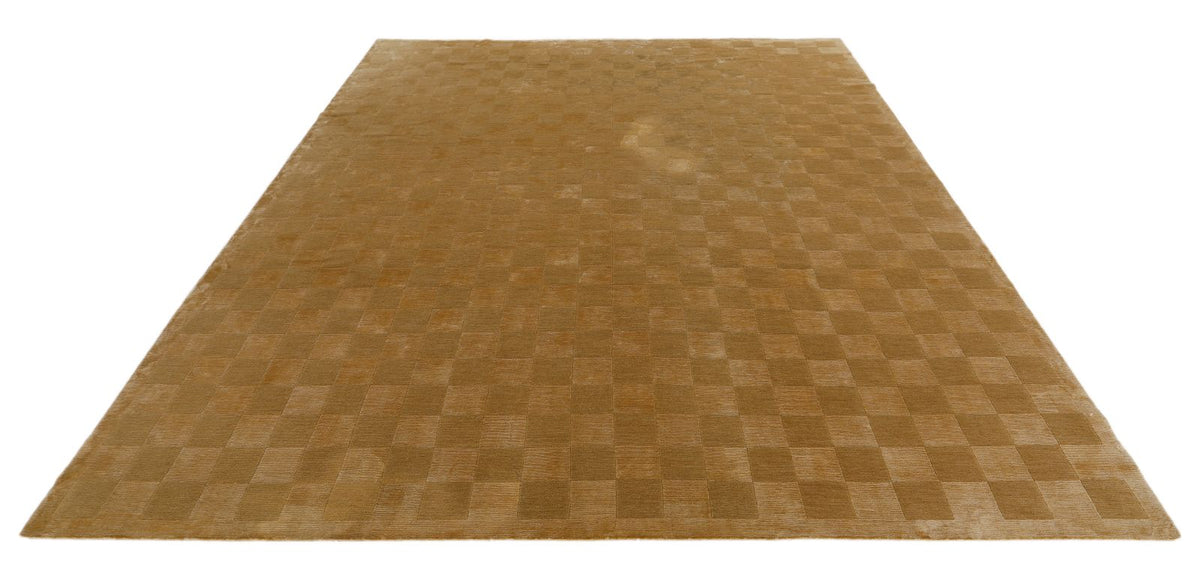 8x10 Gold and Beige Modern Contemporary Rug