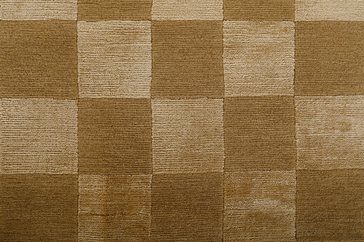 8x10 Gold and Beige Modern Contemporary Rug