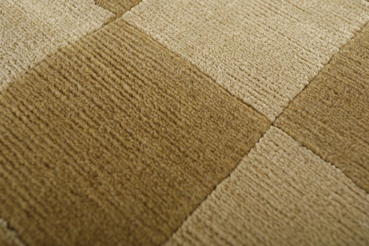 8x10 Gold and Beige Modern Contemporary Rug