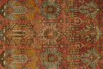 3x13 Rust and Brown Persian Hamadan Distressed Area Runner