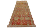 3x13 Rust and Brown Persian Hamadan Distressed Area Runner