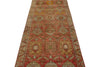 3x13 Rust and Brown Persian Hamadan Distressed Area Runner