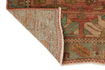 3x13 Rust and Brown Persian Hamadan Distressed Area Runner
