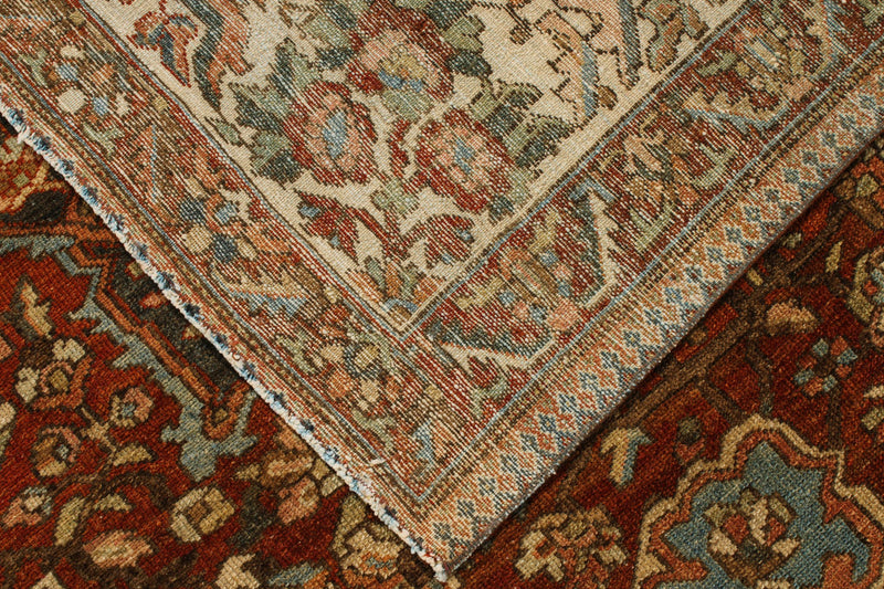 11x14 Brown and Ivory Persian Rug