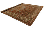 11x14 Brown and Ivory Persian Rug