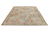 7x9 Rust and Ivory Persian Bahtiyari Distressed Area Rug