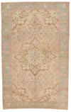 4x7 Pink and Blue Persian Traditional Rug