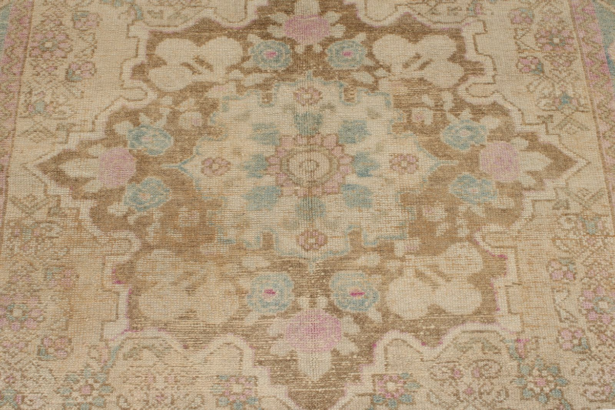 4x7 Pink and Blue Persian Traditional Rug