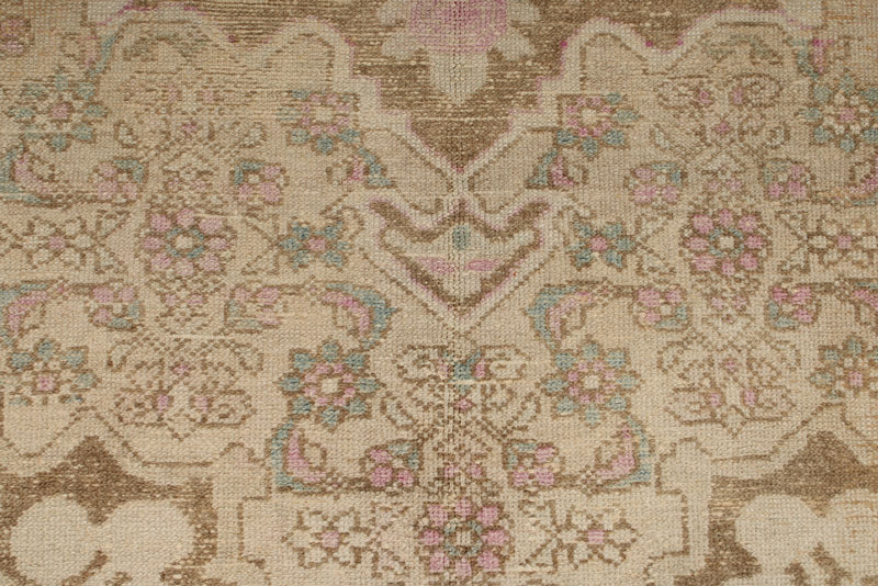 4x7 Pink and Blue Persian Traditional Rug
