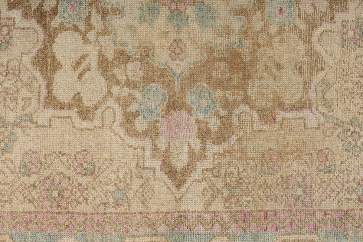 4x7 Pink and Blue Persian Traditional Rug