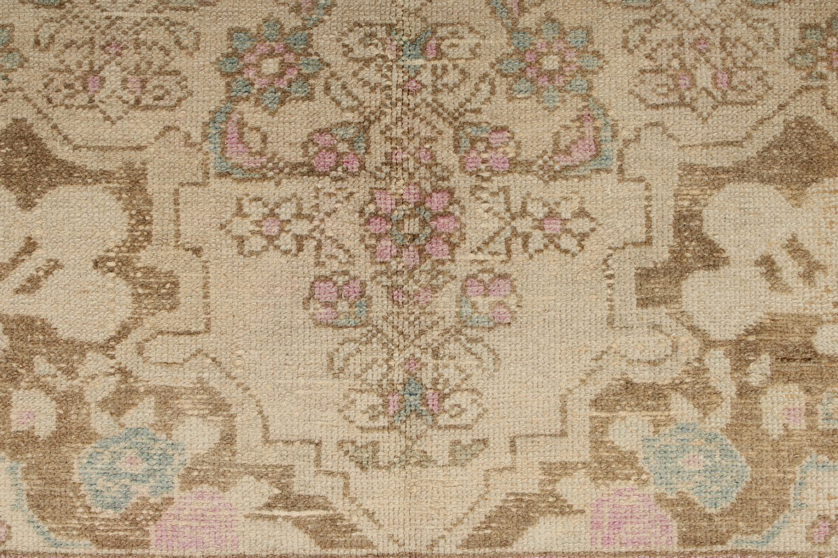 4x7 Pink and Blue Persian Traditional Rug