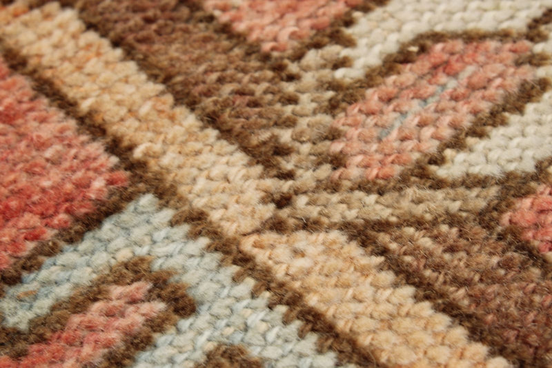 3x12 Rust and Yellow Persian Heriz Runner