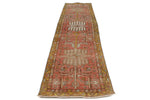 3x12 Rust and Yellow Persian Heriz Runner
