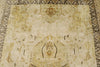 6x8 Gold and Brown Turkish Silk Rug
