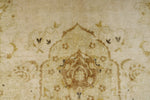 6x8 Gold and Brown Turkish Silk Rug
