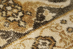 6x8 Gold and Brown Turkish Silk Rug