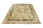 6x8 Gold and Brown Turkish Silk Rug