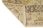 6x8 Gold and Brown Turkish Silk Rug