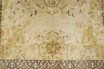 6x8 Gold and Brown Turkish Silk Rug