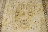 6x8 Gold and Brown Turkish Silk Rug
