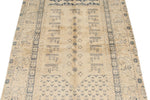 4x6 Beige and Gray Turkish Traditional Rug