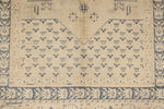 4x6 Beige and Gray Turkish Traditional Rug