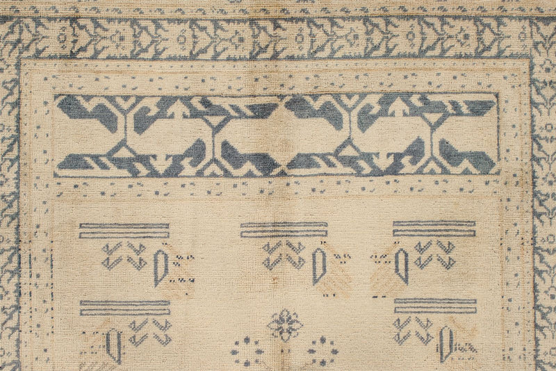 4x6 Beige and Gray Turkish Traditional Rug