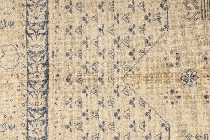 4x6 Beige and Gray Turkish Traditional Rug