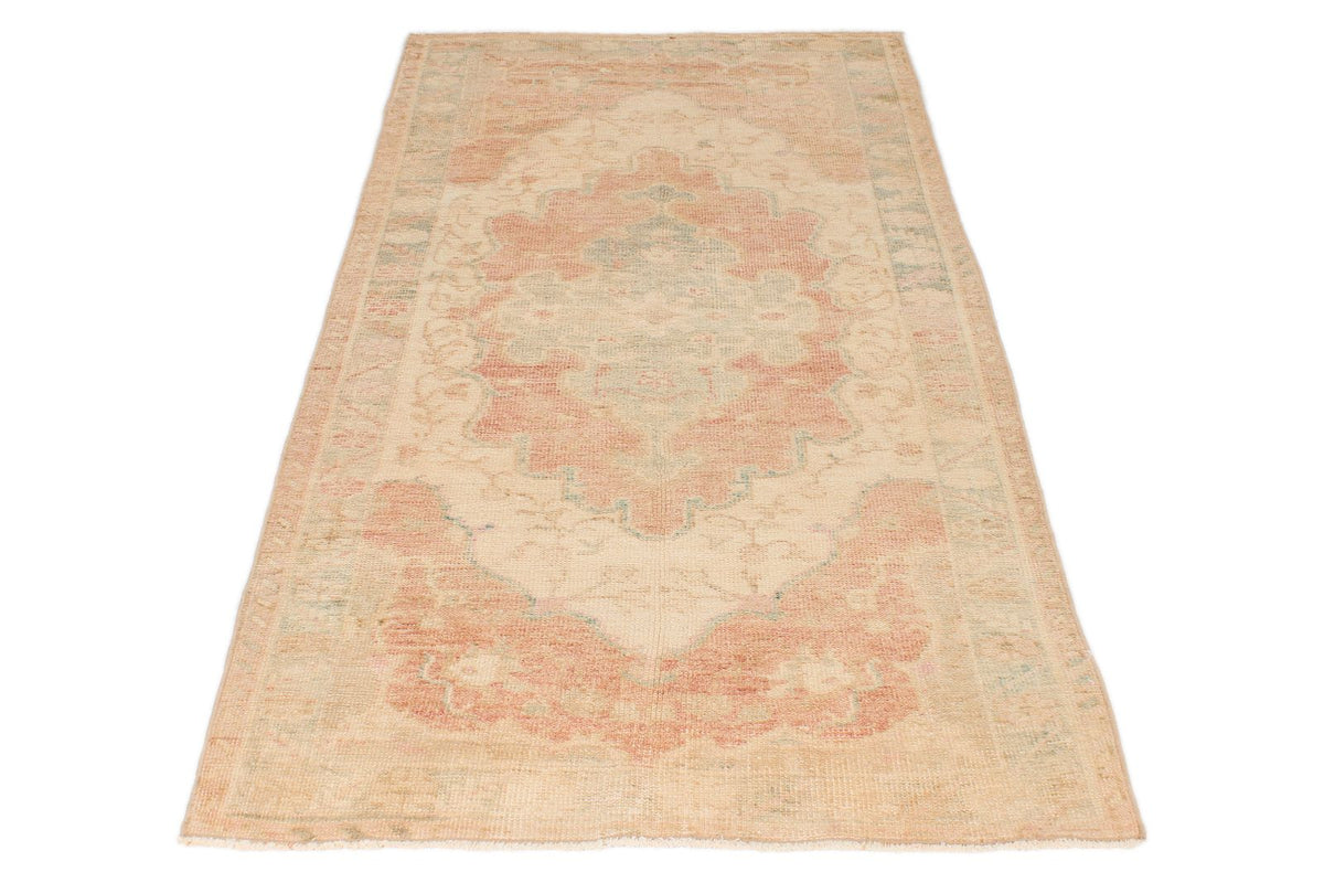 3x6 Rust and Beige Turkish Tribal Runner