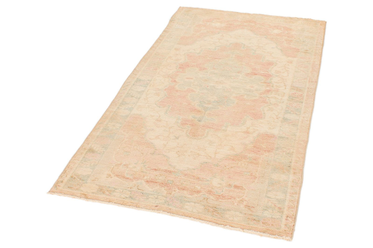 3x6 Rust and Beige Turkish Tribal Runner
