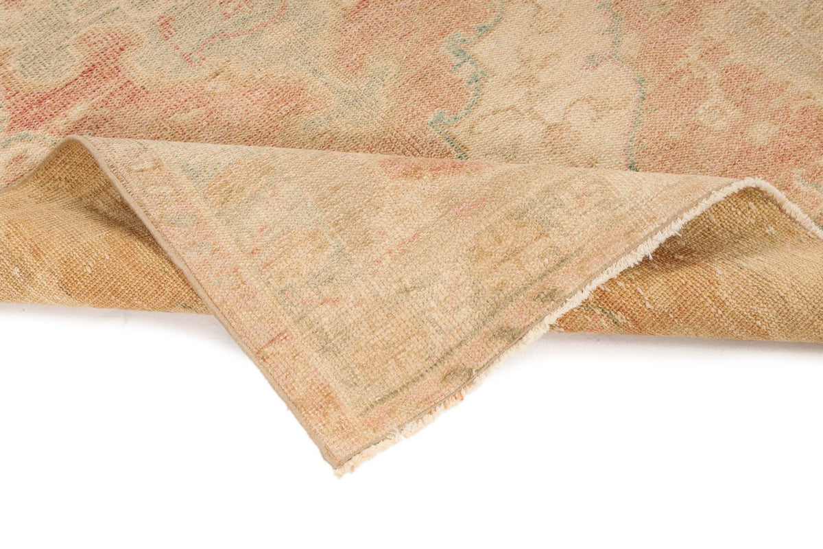 3x6 Rust and Beige Turkish Tribal Runner