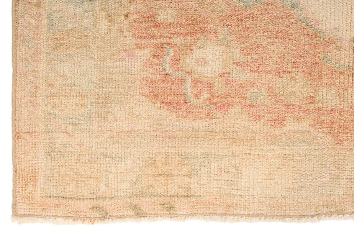 3x6 Rust and Beige Turkish Tribal Runner