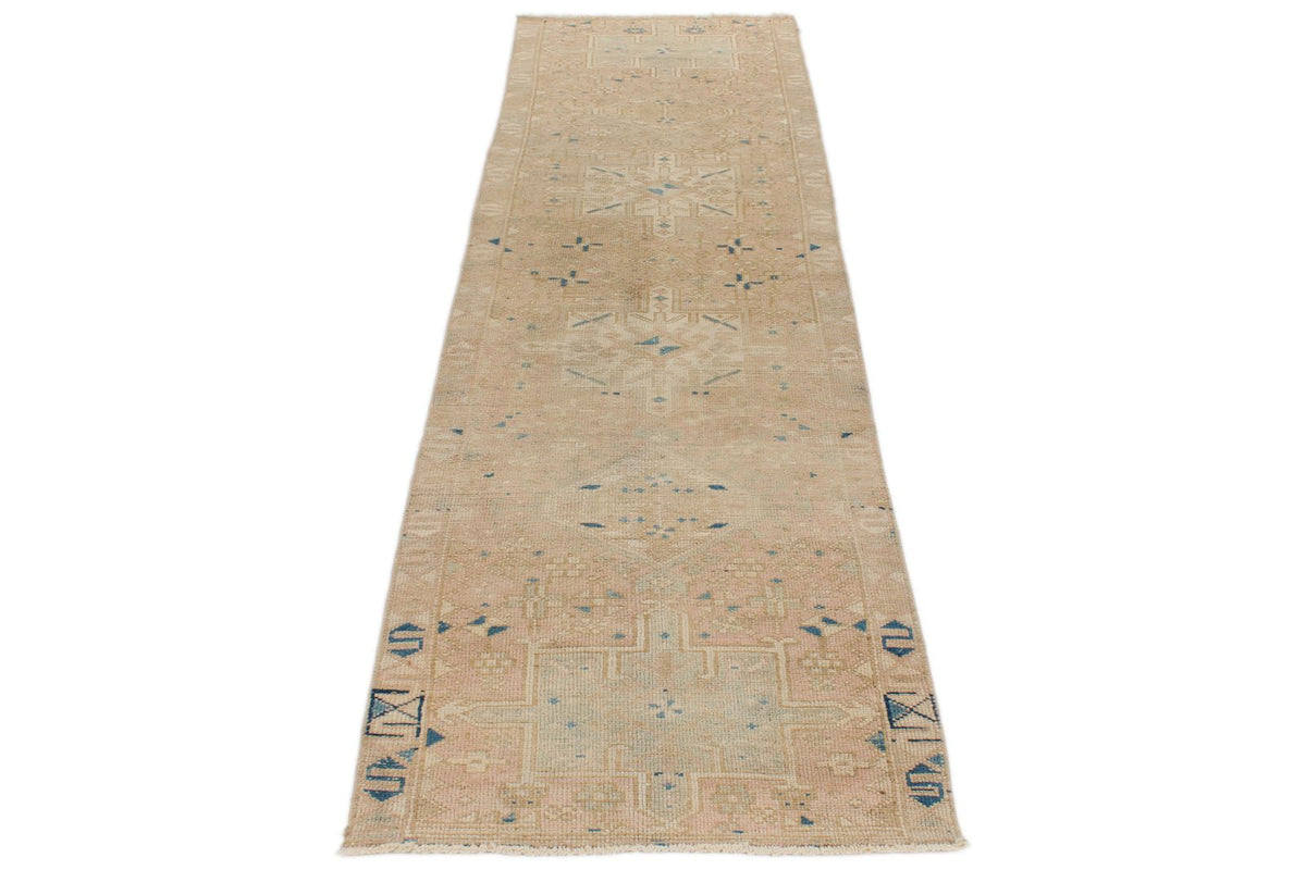 2x8 Rust and Beige Persian Runner