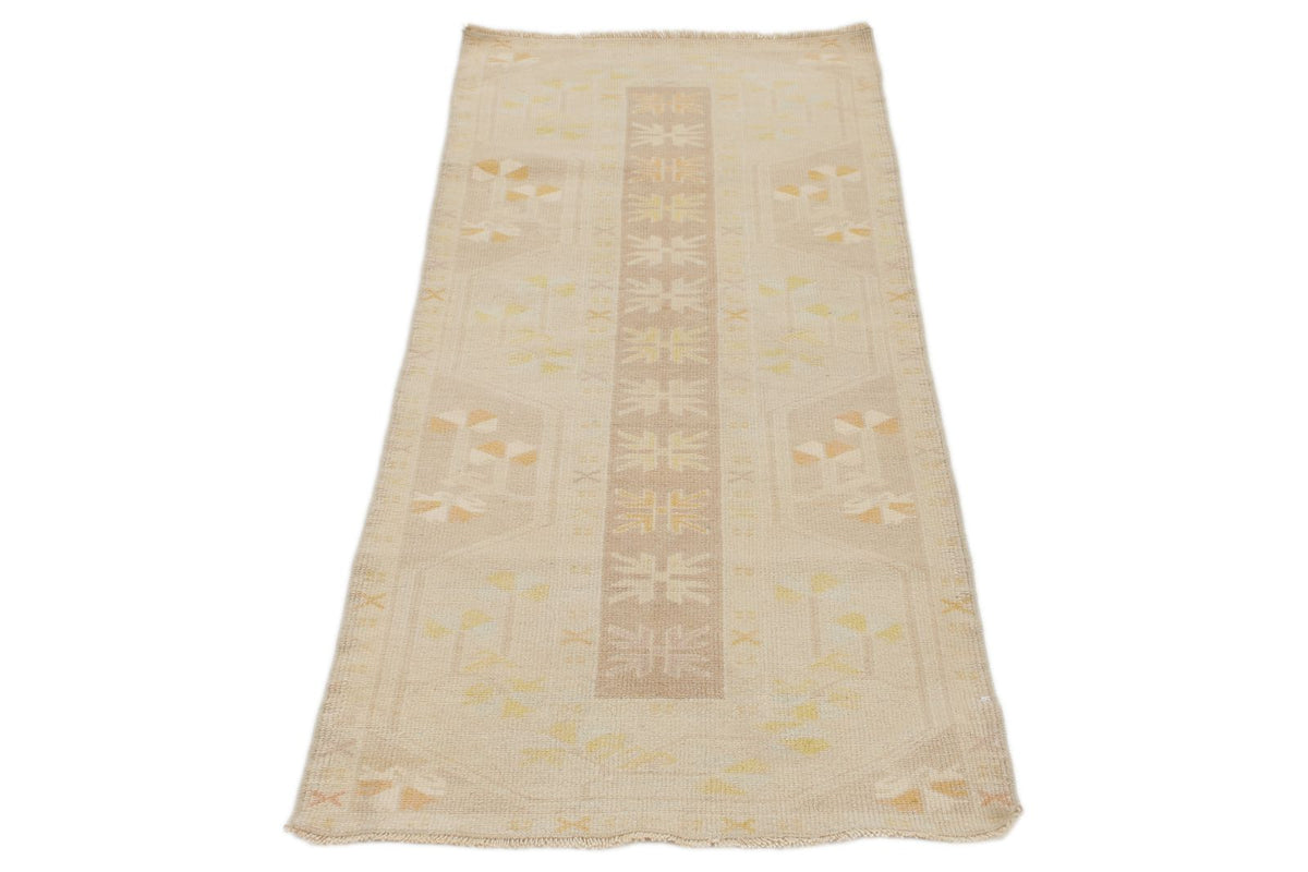 2x4 Beige Turkish Milas Rug