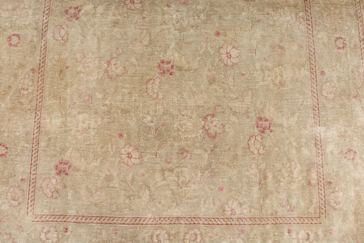 4x6 Beige and Pink Turkish Oushak Rug