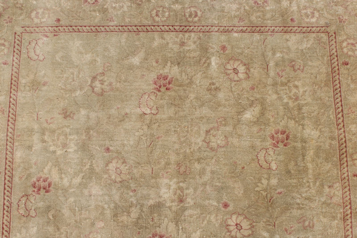 4x6 Beige and Pink Turkish Oushak Rug