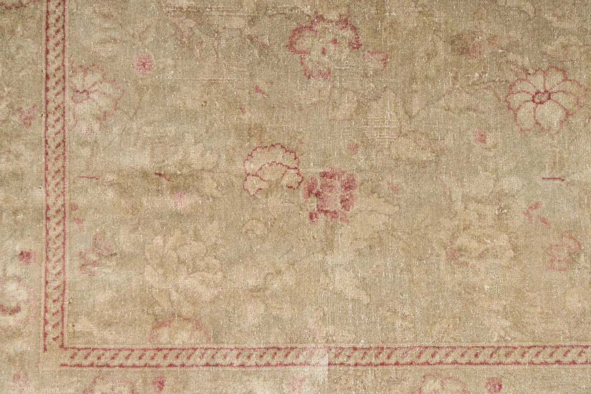 4x6 Beige and Pink Turkish Oushak Rug