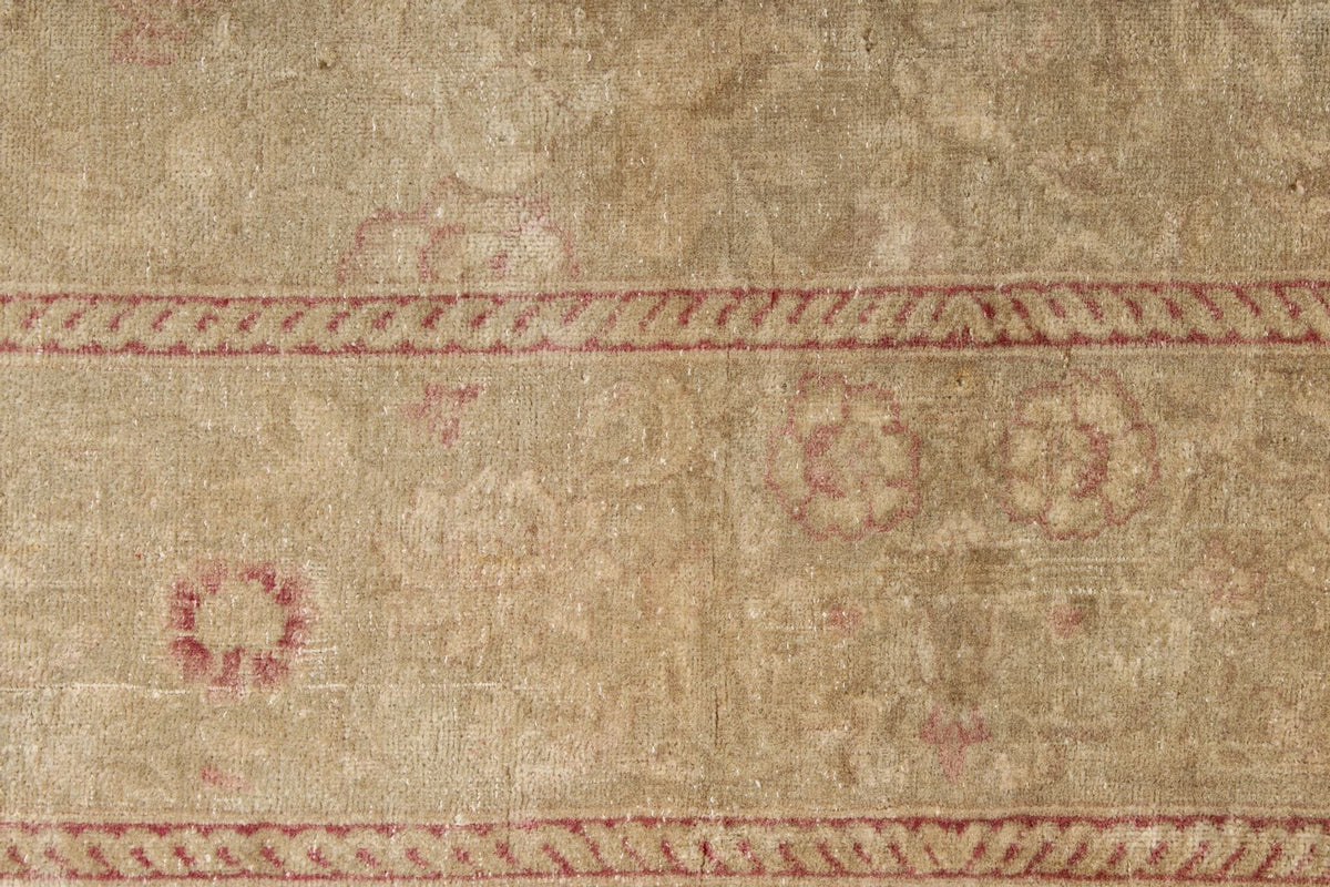 4x6 Beige and Pink Turkish Oushak Rug
